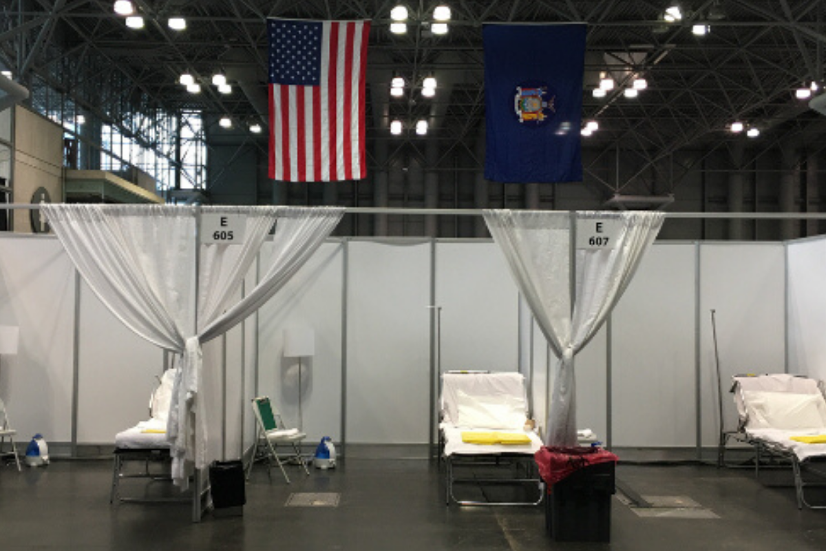 Temporary hospital - Image via Crothall